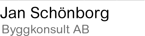 Logotyp Jan Schönborg Byggkonsult AB